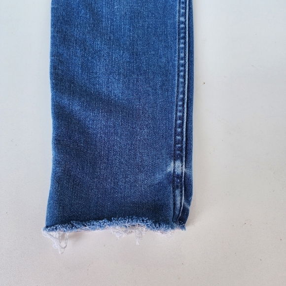 OLD NAVY Maternity Rollover Panel Blue  Skinny Jeans Pants Stretch Size 10 L - Picture 2 of 10